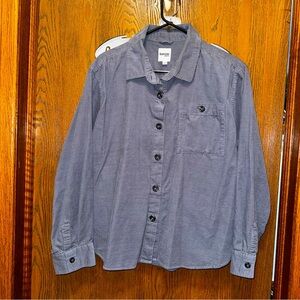 Kensie Jeans Large Corduroy‎ Shirt Jacket Womens Button Up Shacket Gray